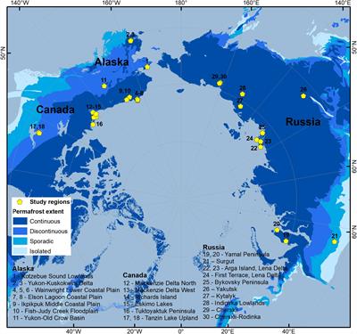 Size Distributions of Arctic Waterbodies Reveal Consistent Relations in Their Statistical Moments in Space and Time
